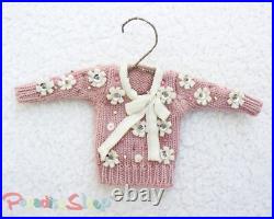 Anthropologie 2007 VINTAGE Christmas Holiday Hand-made Sweater Ornaments