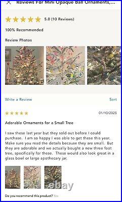 Anthropologie. 75 Glass Mini Opaque Ball Ornament Set Of 144 Christmas Rainbow