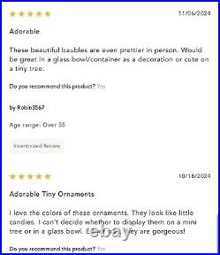 Anthropologie. 75 Glass Mini Opaque Ball Ornament Set Of 144 Christmas Rainbow