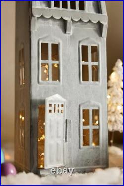 Anthropologie Concordville Zinc Mansard House Scalloped Edge Debossed Roof NEW Anthropologie Concordville Zinc Mansard House Scalloped Edge Debossed Roof NEW