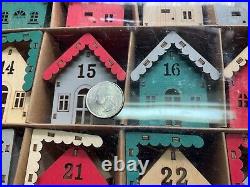 Anthropologie Cottage Advent Ornaments Set NEW