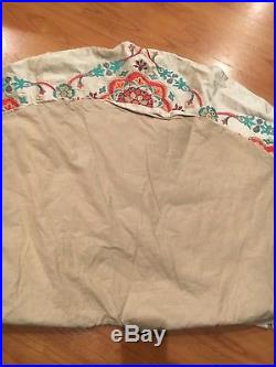 Anthropologie Embroidered Velvet Christmas Tree Skirt New Sold Out