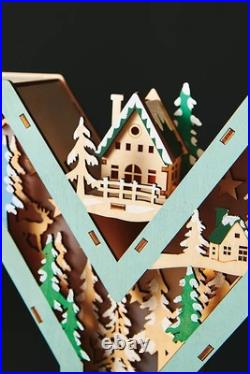 Anthropologie JOY Monogram Wonderland Light-Up Scene Christmas Letter SET 3 NEW Anthropologie JOY Monogram Wonderland Light-Up Scene Christmas Letter SET 3 NEW