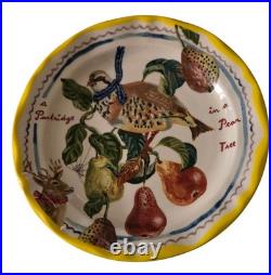 Anthropologie Lété 12 Days of Christmas Dessert Plates Set of 12, Excellent Cond Anthropologie Lété 12 Days of Christmas Dessert Plates Set of 12, Excellent Cond