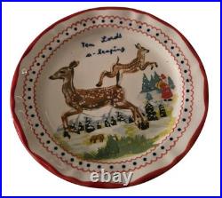 Anthropologie Lété 12 Days of Christmas Dessert Plates Set of 12, Excellent Cond Anthropologie Lété 12 Days of Christmas Dessert Plates Set of 12, Excellent Cond