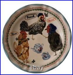 Anthropologie Lété 12 Days of Christmas Dessert Plates Set of 12, Excellent Cond Anthropologie Lété 12 Days of Christmas Dessert Plates Set of 12, Excellent Cond