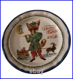 Anthropologie Lété 12 Days of Christmas Dessert Plates Set of 12, Excellent Cond Anthropologie Lété 12 Days of Christmas Dessert Plates Set of 12, Excellent Cond