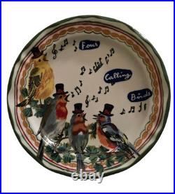 Anthropologie Lété 12 Days of Christmas Dessert Plates Set of 12, Excellent Cond Anthropologie Lété 12 Days of Christmas Dessert Plates Set of 12, Excellent Cond