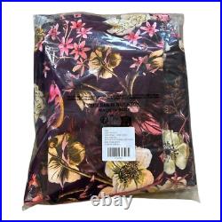 Anthropologie Mika Purple Velvet Floral Tree Skirt New Opulent Regal Elegant