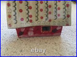Anthropologie Nathalie Lete House Red Tea Light Cottage Holiday Christmas NWT