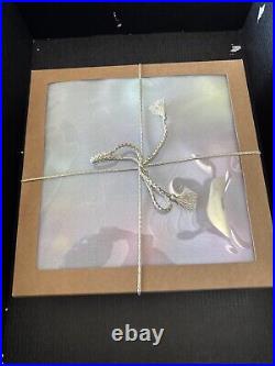 Anthropologie Set 9 Opaque 4 Glass Bauble Ball Ornaments Rainbow Glitterville