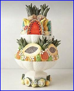 Anthropologie Tiered Fruit Sculpture