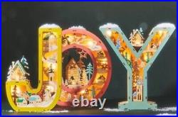 Anthropologie Wonderland Scene Monogram Light-Up Winter Decoration Letter S