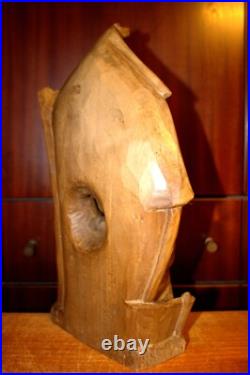 Antique 13.2 Hand Carved Wood Christmas Nativity Set Scene Holy Family Figure