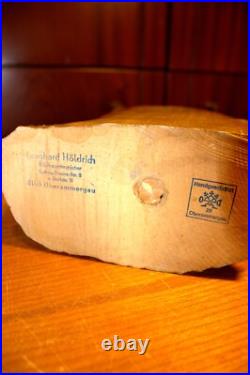 Antique 13.2 Hand Carved Wood Christmas Nativity Set Scene Holy Family Figure