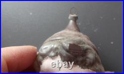 Antique Germany 1920's Authentic Vtg Little Boy Head Ornament Xmas Tree