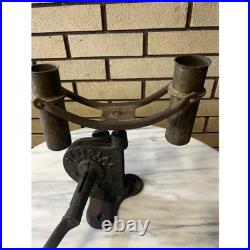 Antique Primitive Cast Iron Cream Separator Milk Fat Tester With Crank Handle