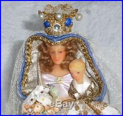 Antique Victorian Fairy Angel Tree Topper Christmas Decoration