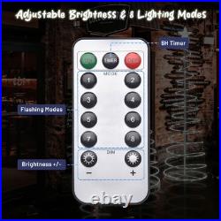 Aplus 3Pack LED Christmas Spiral Light 3/4/6FT Festival Decoration Yard White