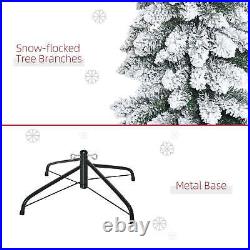 Árbol de Navidad Artificial Nevado de 6 Pies, Lápiz Delgado con 395 Ramas