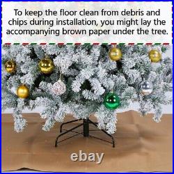 Arbol de Navidad Artificial de 6FT de Abeto con 250 Luces Blancas Christmas Tree