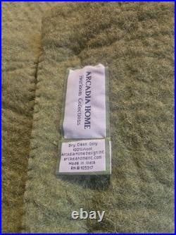 Arcadia Home Christmas Tree Skirt 100% Wool 60