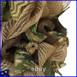 Army Brave and Strong Military Appreciation Wreath