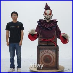 Arrived! Animtronic Evil Circus Clown N The Box Skeletal Moving Talking Prop