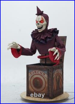 Arrived! Animtronic Evil Circus Clown N The Box Skeletal Moving Talking Prop