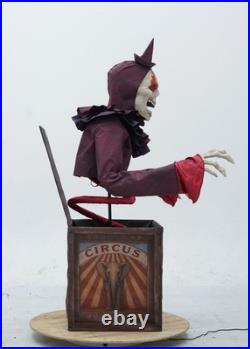 Arrived! Animtronic Evil Circus Clown N The Box Skeletal Moving Talking Prop