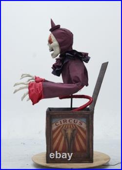 Arrived! Animtronic Evil Circus Clown N The Box Skeletal Moving Talking Prop