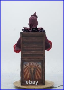 Arrived! Animtronic Evil Circus Clown N The Box Skeletal Moving Talking Prop