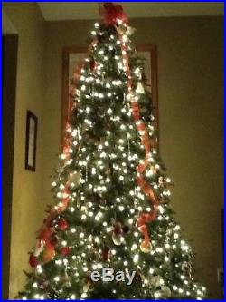 Artificial Balsam Hill Christmas Tree, 9 Pre-lit WithClear Lights. Gorgeous