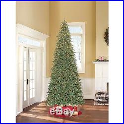 Artificial Christmas Tree 12 Ft Tall White Lights Clear Slim With Stand Green