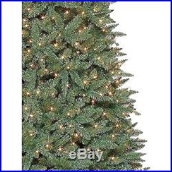 Artificial Christmas Tree 12 Ft Tall White Lights Clear Slim With Stand Green