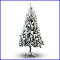 Artificial Christmas Tree 4Ft White Flocked Snow Xmas Best Party Decoration