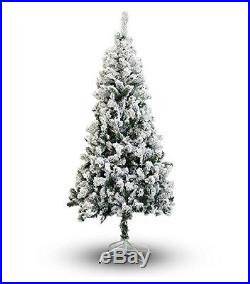 Artificial Christmas Tree 4Ft White Flocked Snow Xmas Best Party Decoration
