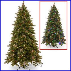 Artificial Christmas Tree 6.5 Ft Xmas Home Decoration With Led Lights And Stand