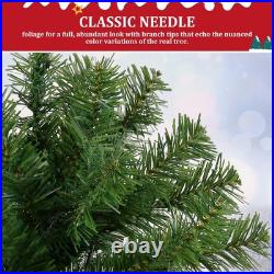 Artificial Christmas Tree, 6ft Premium Hinged Spruce Holiday Tree Easy Assembly