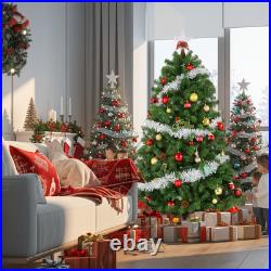 Artificial Christmas Tree, 6ft Premium Hinged Spruce Holiday Tree Easy Assembly
