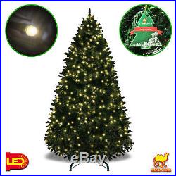 Artificial Christmas Tree 7.5′ Full Fir w 750 Clear LED Lights 2514 Branch Tips