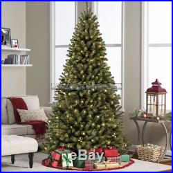 Artificial Christmas Tree 7.5 White Lights Non-Allergenic Led Light Pre Lit 7Ft