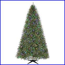 Artificial Christmas Tree 9' Pre Lit 700 Color LED Lights Holiday Decoration