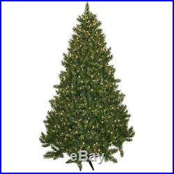 Artificial Christmas Tree Clearance Pre-Lit 7.5' 700 Clear Lights Xmas Decor