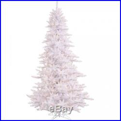 Artificial Christmas Tree Prelit 4.5 ft White Fir Xmas Decorations Clear Lights