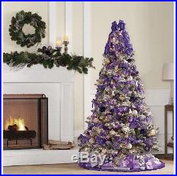 Artificial Christmas Tree Prelit 600 Clear Lights Holiday Decoration Home Decor
