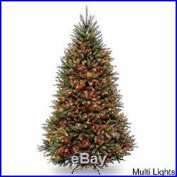 Artificial Christmas Tree Prelit Unlit Holiday Lights Decorations Xmas Stand 7.5