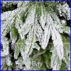 Artificial Christmas Tree White Snow Covered Xmas Decorations Decor 4ft to 8ft