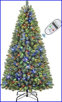Artificial Christmas Tree with 170-640 Warm White & Multi-Color Lights for Xmas