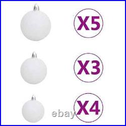 Artificial Christmas Tree with LEDs&Ball Set White 35.4